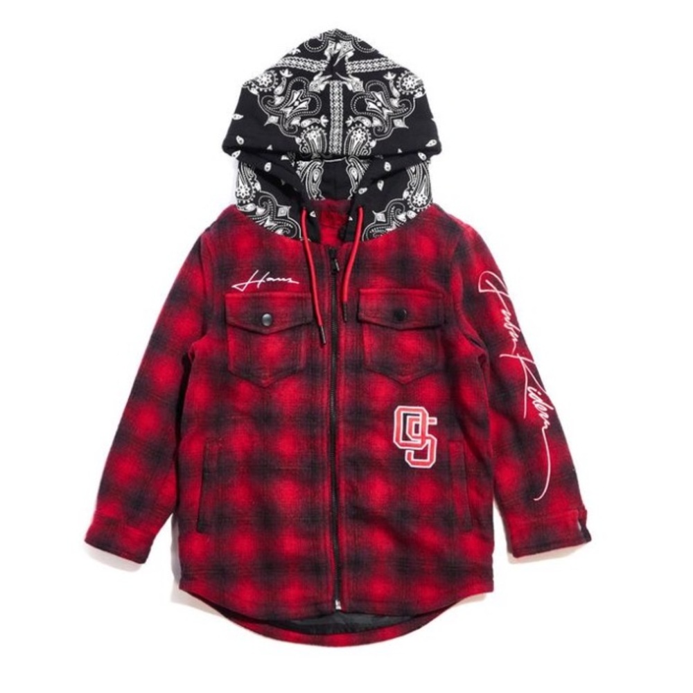 Haus of JR Kumar Hooded Flannel Jacket